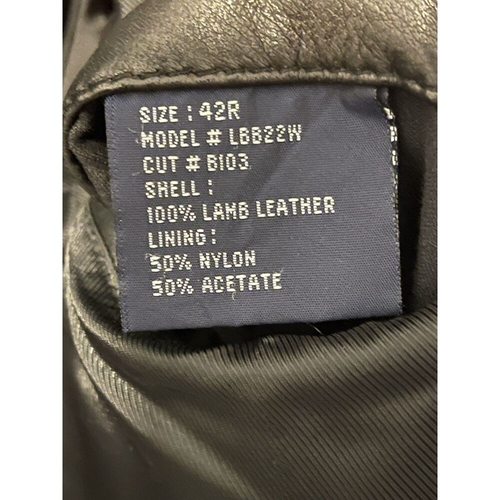 Ralph Lauren Men’s Black Soft Lamb Leather Jacket 3 Button LBB22W - Picture 5 of 16